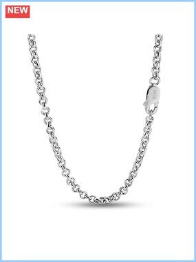 Italian 925 Sterling Silver Mariner Anchor Link Chain Necklace Unisex